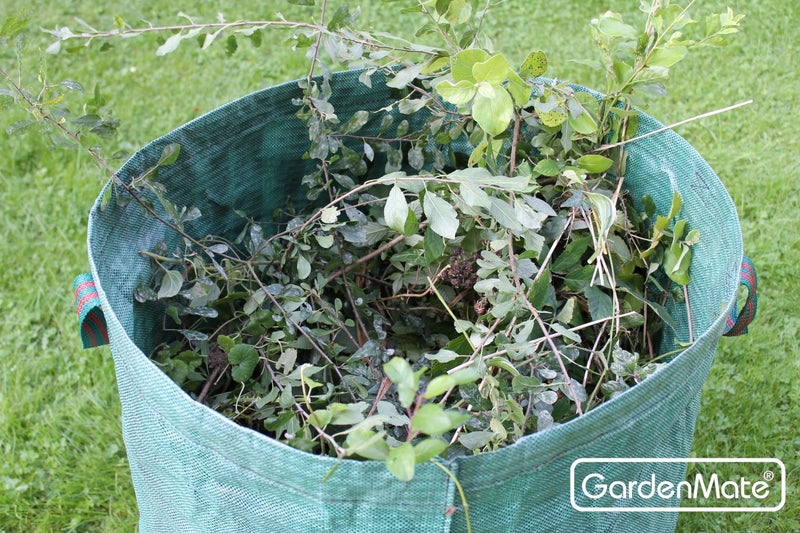 GardenMate حقائب نفايات الحدائق القابلة لإعادة الاستخدام من جاردن ميت 3 عبوات سعة 72 جالون (H30، D26 بوصة) - حقائب نفايات الفناء - Image 4